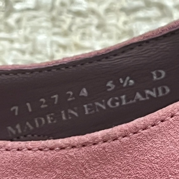 NWOT Barker Freya - Pink Suede Women Oxford  Brogue Shoe - Picture 12 of 15